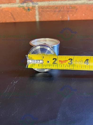 Used Anderson Stainless Steel Vacuum Gauge 0- 30 w/ 2" Sanitary Fitting
