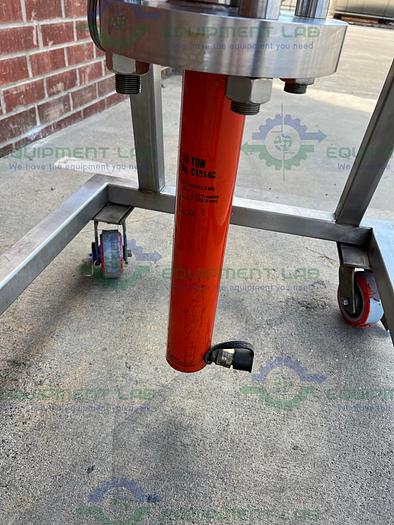 Used Septech  Annular Expansion Stainless Steel Preparative HPLC Column w/ Hand Pump