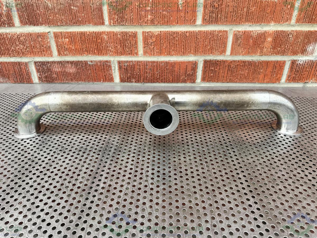 Used 3- Way Stainless Steel KF 50  Nipple Vacuum Fitting 27" Length