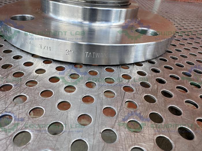 Used Unbranded 304 Stainless Steel Column w/ YTH 150LB 3" Flange Fittings