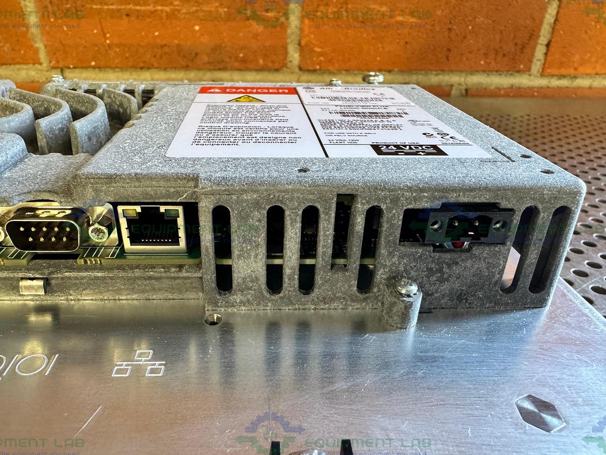 Used Allen Bradley 2711P-RDT10C PanelView Plus 1000 w/Allen Bradley 2711P-RP8D Module