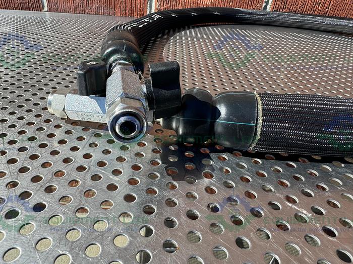 Used Huber  Insulated Flexible Chiller Hose 76" w/ Valve 3/8" Male Threaded Fitting