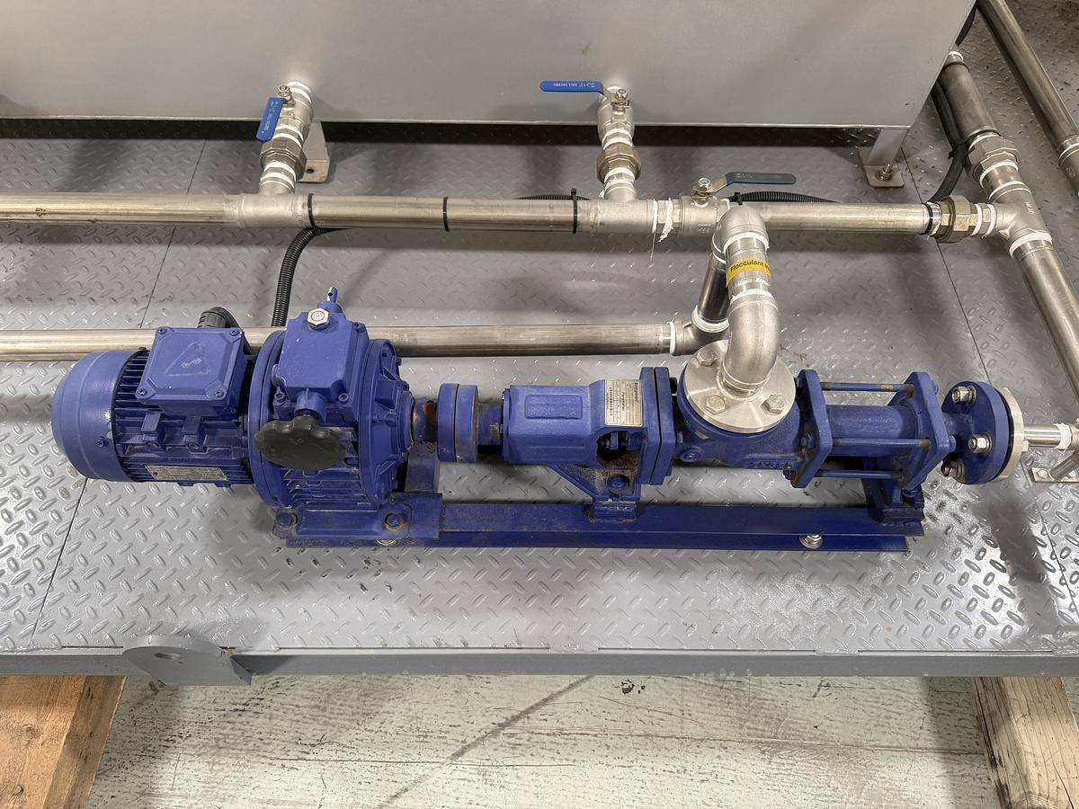 NWI JX302 Volute Press Sludge Dewatering System w/  Polymer  Dosing Unit MFG 26