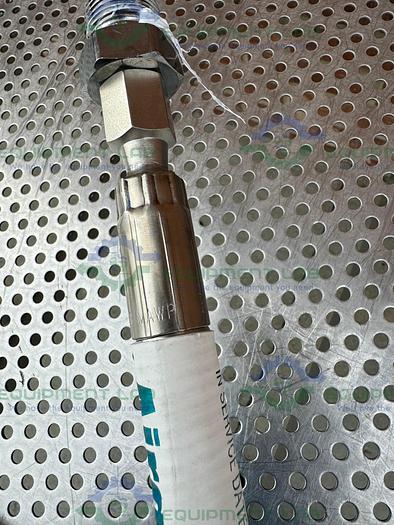 Used Airgas Stainless Steel Flexible Hose 39" w/ Compression Fitting, End Attachments