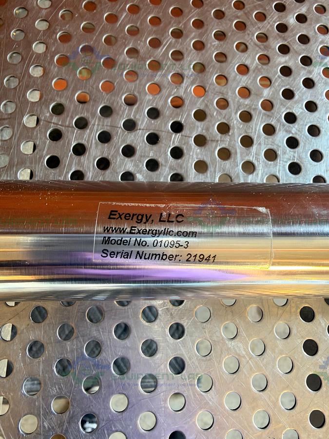 Used Exergy 01095-3 Stainless Steel Shell and Tube Heat Exchanger 2.83 ft cubed