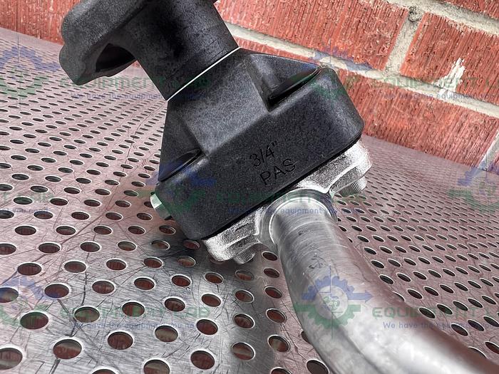 Used ITT Pure Flo .75-316L-SFV5 4 -Way Diaphragm Valve w/ 3/4" Sanitary Fitting