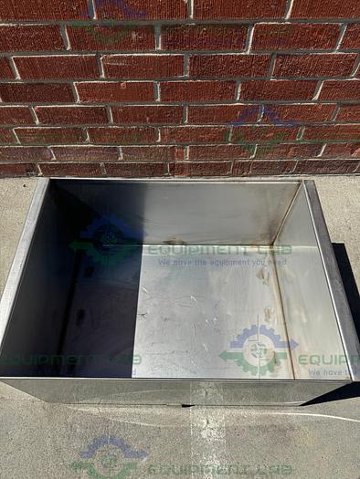 Used Unbranded Stainless Steel Weighing Bucket 32" x 16" x 24", 45 Gallon