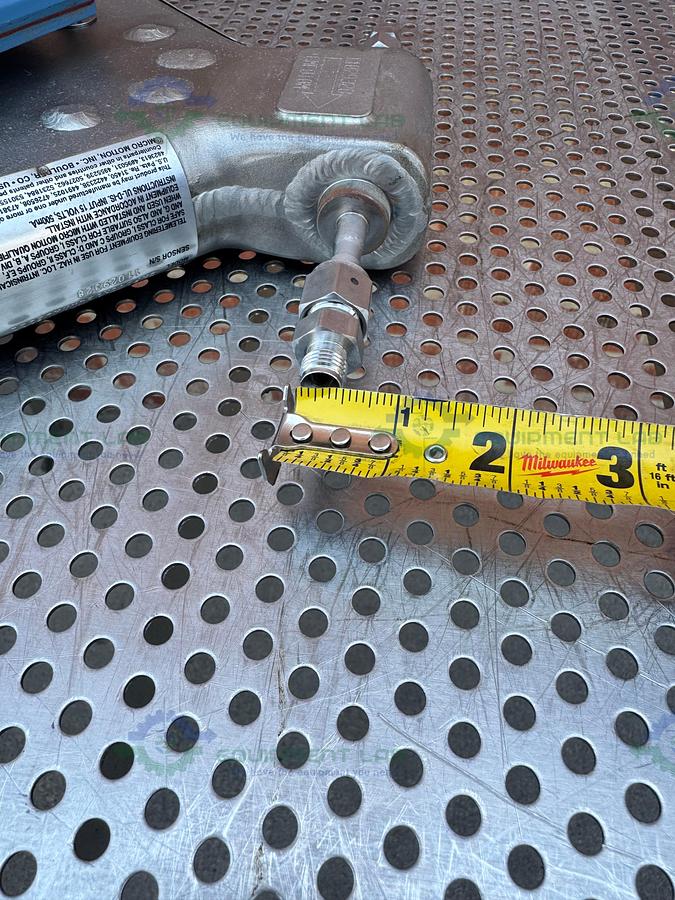 Used Micro Motion Elite CMF010N324NRAUEZZZ Flow Sensor w/ 3/8" NPT Fitting