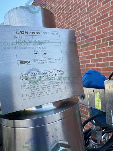 Used Northland 500 Liter Stainless Steel Jacketed Reactor FV/ 45 PSI w/ 0.5 HP Mixer