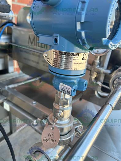 Used Millipore MPODPILOT CP2EA8875 Filter Press Skid w/ E & H Promass P Flowmeter