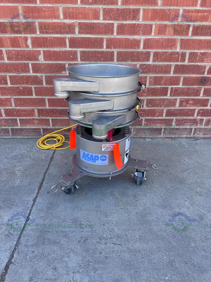 Used Sweco LS18S333 Stainless Steel 18" Vibratory Energy Separator w/ 325, 200 Micron