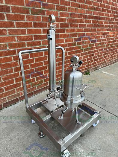 Used Allegheny  Stainless Steel Double Cartridge Filter Housing Skid  8" and 4"