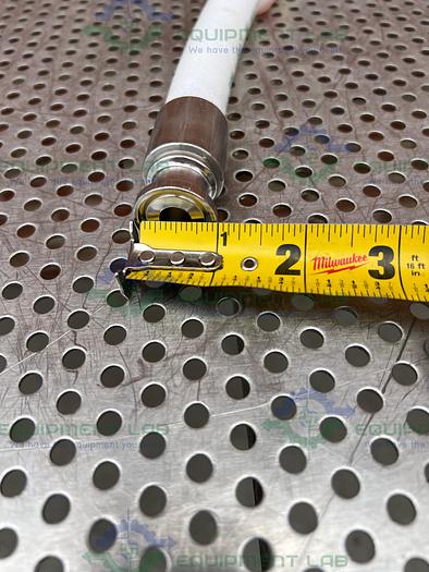 Used Advanta Pure  APSM-P-0500 34" Silicone Hose w/ 1/2 " Sanitary Fitting