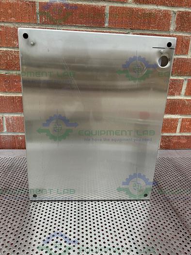 Used Millipore Stainless Steel Industrial Control Panel Enclosure 16" x 20" x 9"
