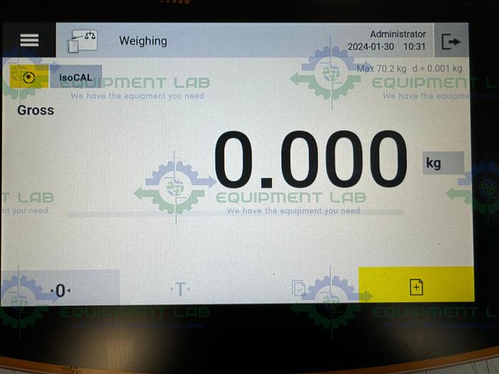 Used Sartorius  Cubis MCA70200S-2S00-0 Precision High-Capacity Balance, 70,200 g x 1 g