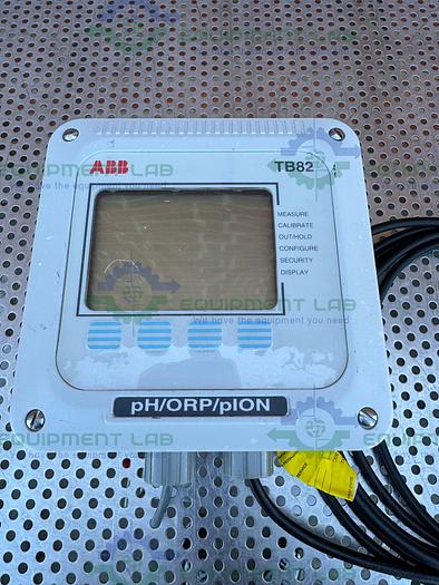 Used ABB TB82PH101021 1NS pH / ORP / pION Transmitter w/ Mettle Toledo pH Sensor