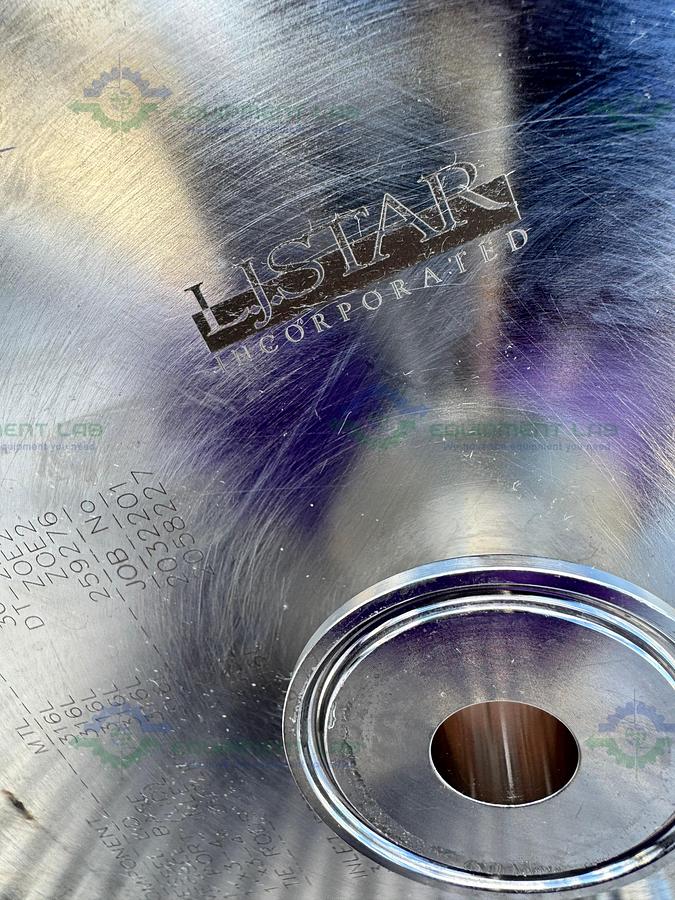 Used L.J Star Corp. B0870 Glass Sampling Column 7.5 L w/ 2" OD Sanitary Fitting Port