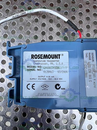 Used Rosemount  644RAI5F604 Temperature Transmitter 4-20 mA