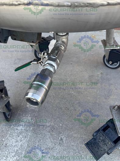 Used Letsch 260 Liter Jacketed Stainless Steel Reactor w/ 3/4 HP Bottom Mixer