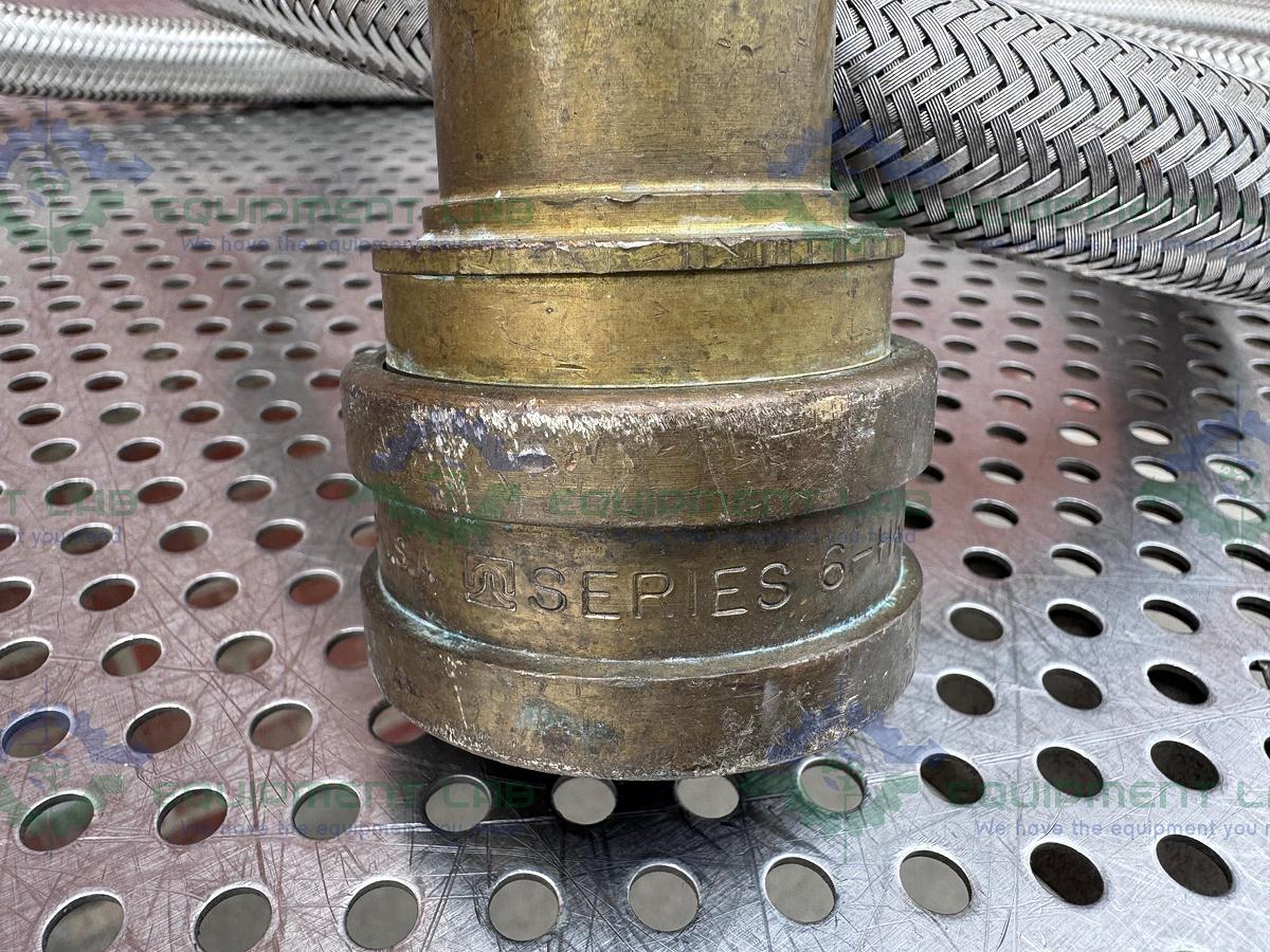 Used Unbranded Stainless Steel Braided Hose 130" w/ Quick Connect Fitting