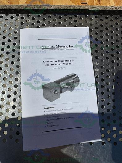 Stainless Motors  PE2C010N04B1TG Stainless Steel 1 HP Washdown Duty Motor