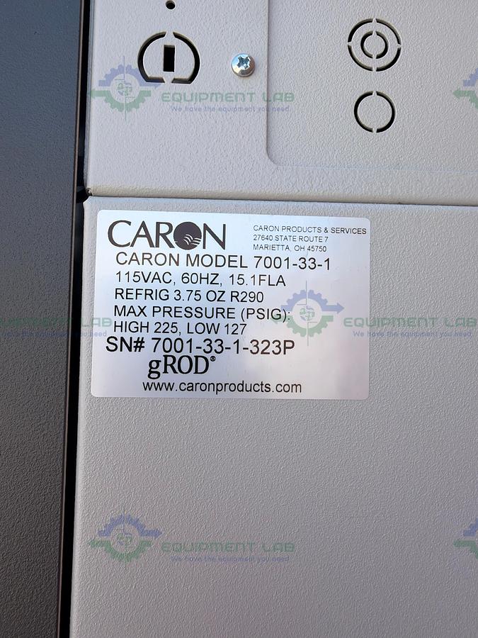 Used Caron 7001-33-1 Refrigerated Reach In Incubator 115V, 70C, 33 Cu, Ft.