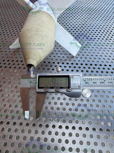 Used Chemglass Impellers w/ Glass Stirrer Shaft 30mm , For 100 L Chemglass Reactor 60"