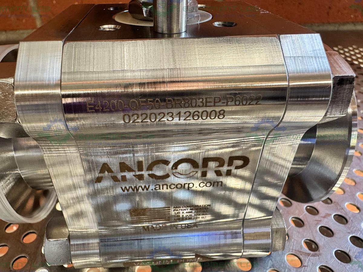 Ancorp E4200-QF50-BR803EP-P6022 High Vacuum Manual Ball Valve w/ KF 50 Fitting