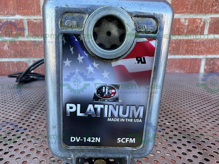 Used JB Industries Platinum Series DV-142N Vacuum Pump 5 CFM