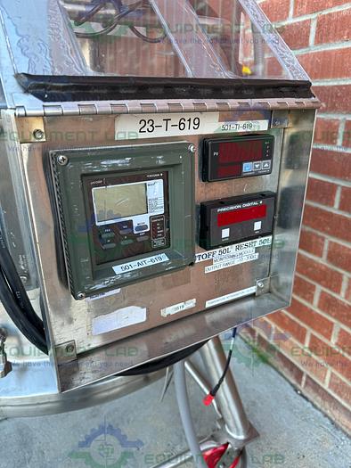 Used Precision Stainless 450 Liter Stainless Steel Jacketed Reactor 45 PSI