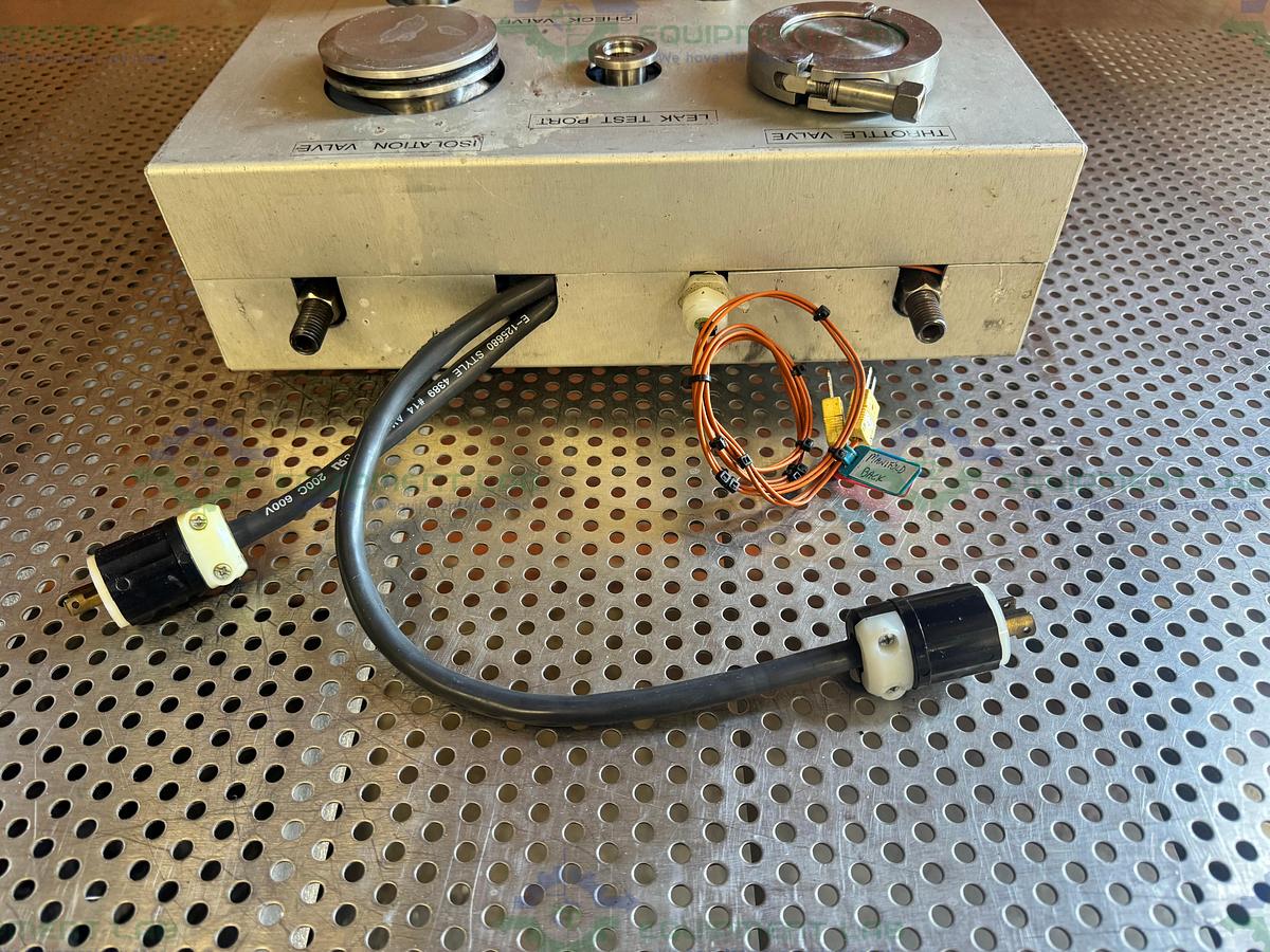 Used Custom Built Vacuum Gas Handling Manifold w/ Leak Test Port