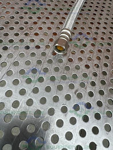 Used Unbranded 60" Stainless Steel Flexible Braided Hose w/ Male Threaded Fitting