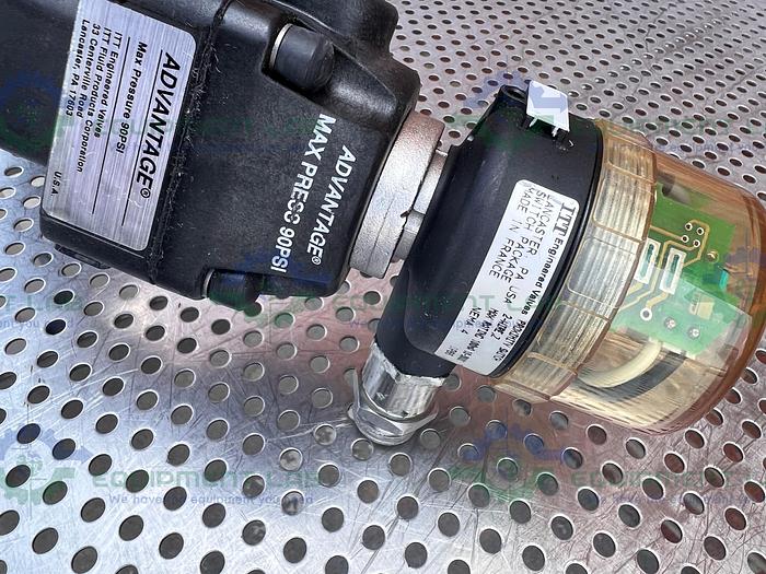 Used 2 ITT Advantage 3 Way Stainless Steel Diaphragm Valves w/ Valve Positioner
