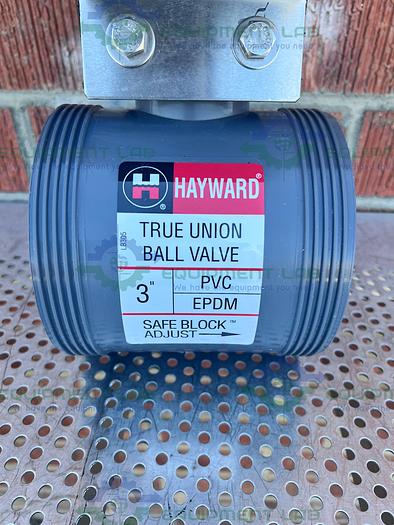 Used Hayward Controls  EVR6 D Solenoid Valve 115 V w/ Hayward 3" True Union Ball Valve