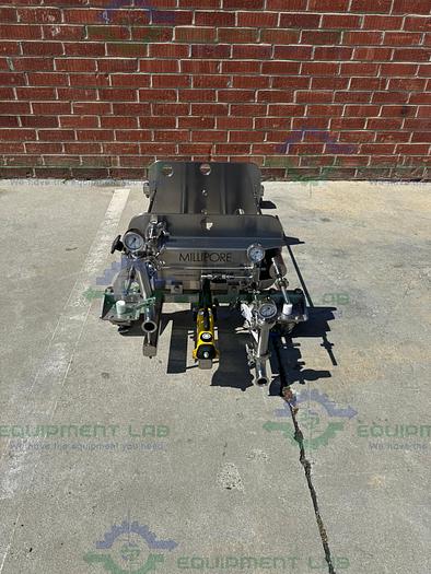 Used Millipore MPODSYS1B CP8PA5001A Filter Press w/ Enerpac P142 Hydraulic Hand Pump