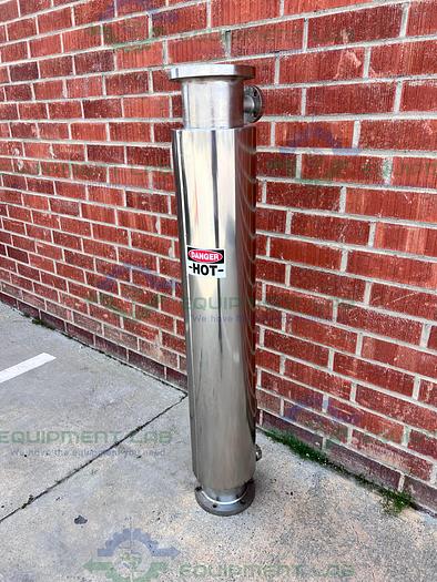 Used Finn-Aqua  Stainless Steel Jacketed Heat Exchanger 9" x 80"