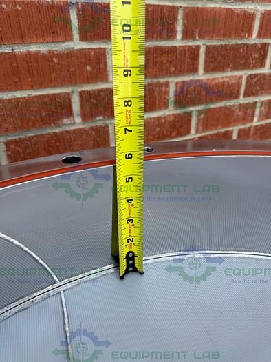 Used Mann Stainless Steel 800mm x 100mm Chromatography Column w/ Micron Filter Mesh