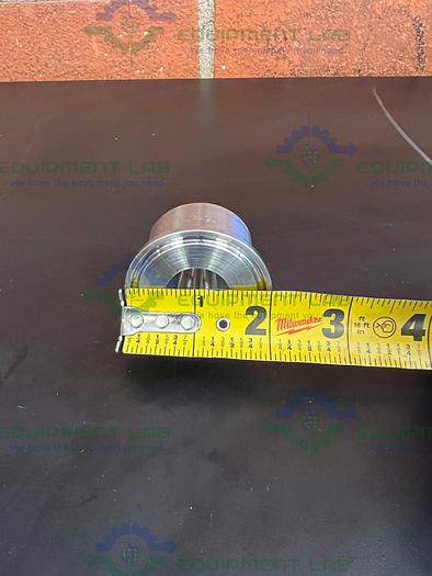 Used Lot of 2 - Stainless Steel Sanitary 1" Hose Fitting To 3/4" Threaded