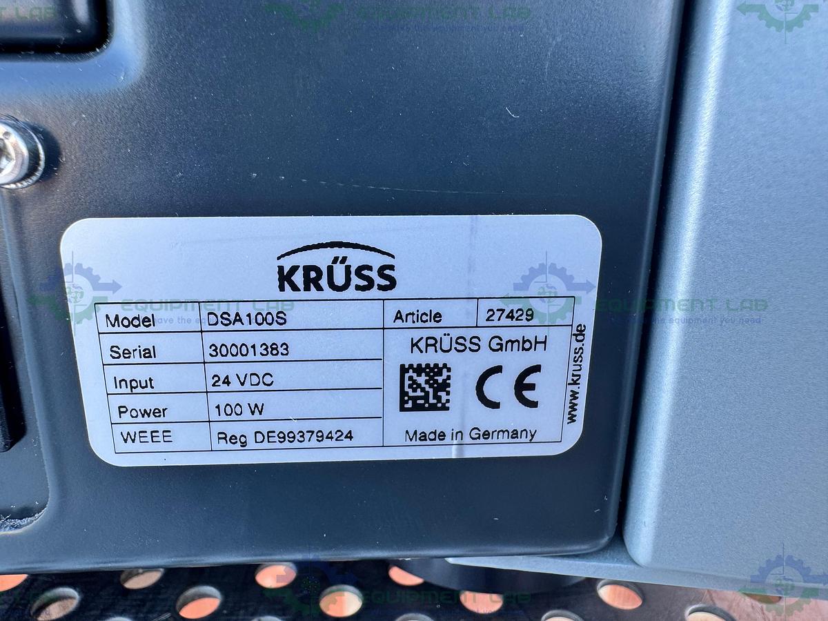 Used Kruss DSA100S Automated Contact Angle and Drop Shape Analyzer 100 W, 24 VDC