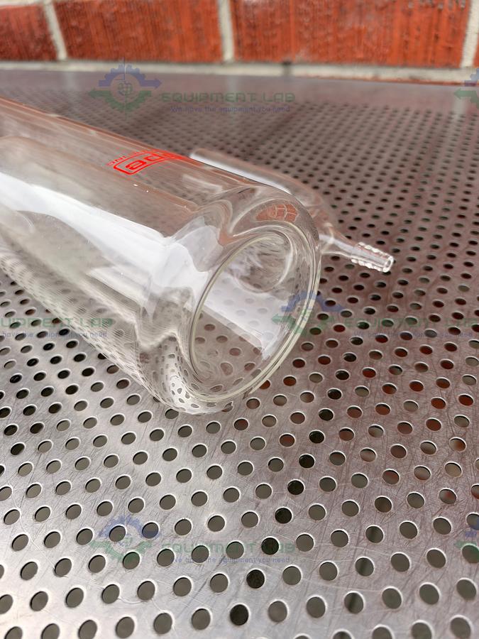 Used Pope Scientific Glass Vacuum Cold Trap with Bottom Drain Stopcock