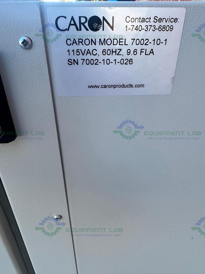 Used Caron 7002-10-1  Heated Incubator, 10 cu. ft, 10ºC above Ambient to 70º, 115 VAC