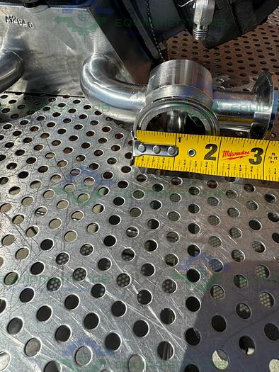 Used 3 ITT Pure Flo Advantage Stainless Steel Diaphragm Valve w/ 1" Sanitary Fittings