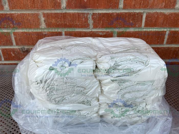 Used Box of 30 - Alpha Protech  MS-01J06-8 Elastic White Sonic Welded Sleeve Protector