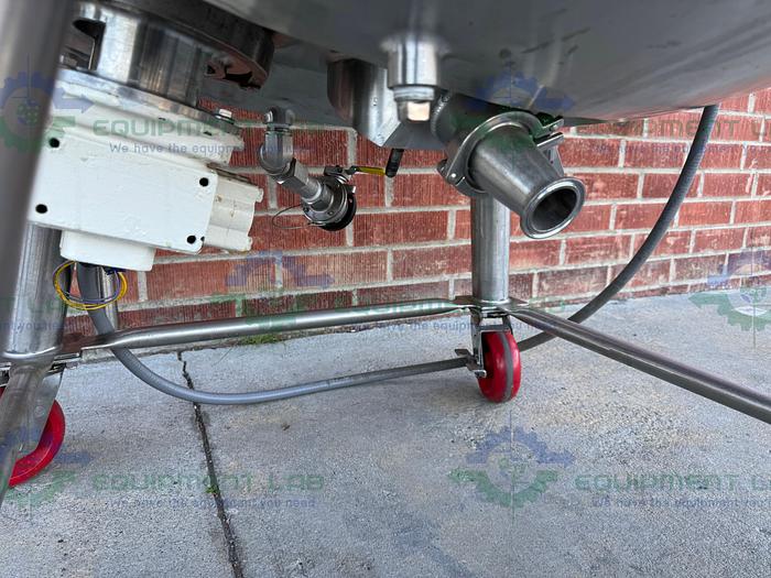 Used Precision Stainless 450 Liter Stainless Steel Jacketed Reactor 45 PSI