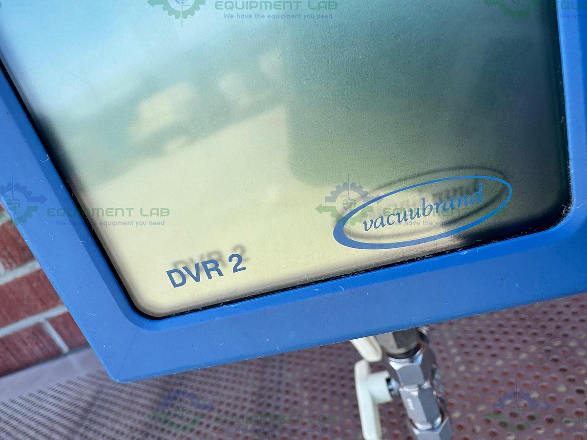 Used Vacuubrand DVR 2 Vacuum Gage and Controller w/ Parker Valves