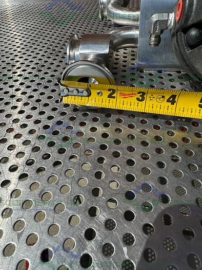 Used 3 ITT Pure Flo Advantage Stainless Steel Diaphragm Valve w/ 1" Sanitary Fittings