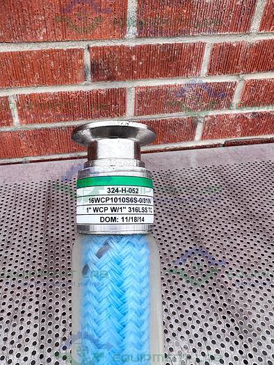 Used Sani-Tech 324-H-052 Flexible Hose 31" w/ 1" Sanitary Fitting