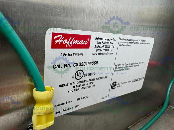 Used Millipore Stainless Steel Industrial Control Panel Enclosure 16" x 20" x 9"