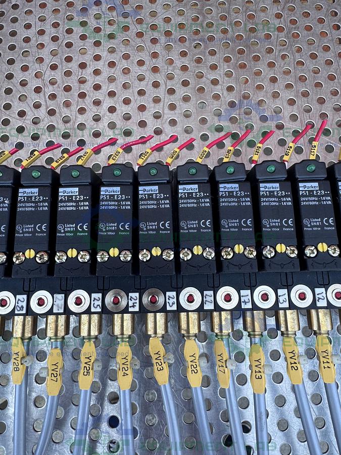 Used Lot of 21 - Parker PS1-E23 Pneumatic Solenoid Valve 24V/50 Hz