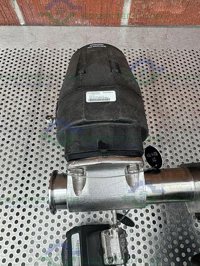 Used 5 ITT Pure-Flo Stainless Steel Diaphragm Valves w/ 2" to 1/2" Sanitary Fitting